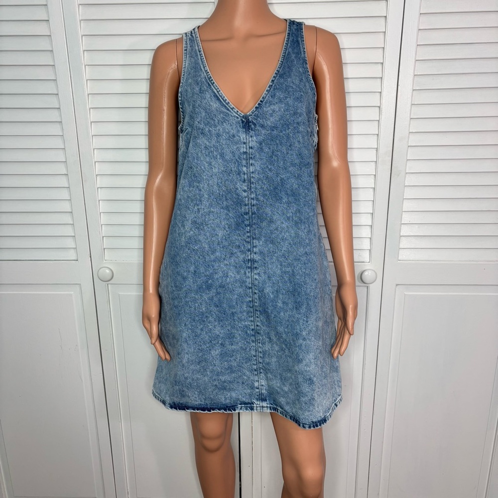 RAG & BONE Naia Denim Mini Dress in Mari Wash Size Small - Picture 2 of 7